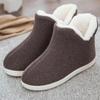 Winter Adult Men And Women Thick Warm Floor Shoes High Tube Non-Slip Indoor Cotton Shoes Plush Home Slippers Shoes Women