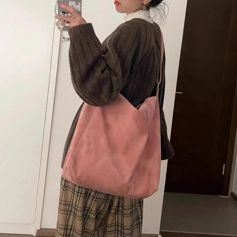 Модные розовые сумки-тоут для женщин, эстетическая роскошь, дизайнерская корейская мода, студенческая сумка через плечо, большая вместимость, литературная новая сумка