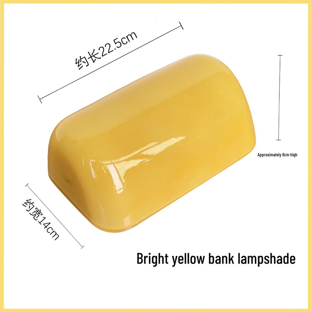 Ретро настольная лампа для банка с абажуром из выдувного стекла нефритового, белого, оранжевого и черного цветов