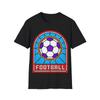 Stained Glass Football Tee, Soccer Fan Shirt, Sports Graphic T-Shirt, Unisex Tee