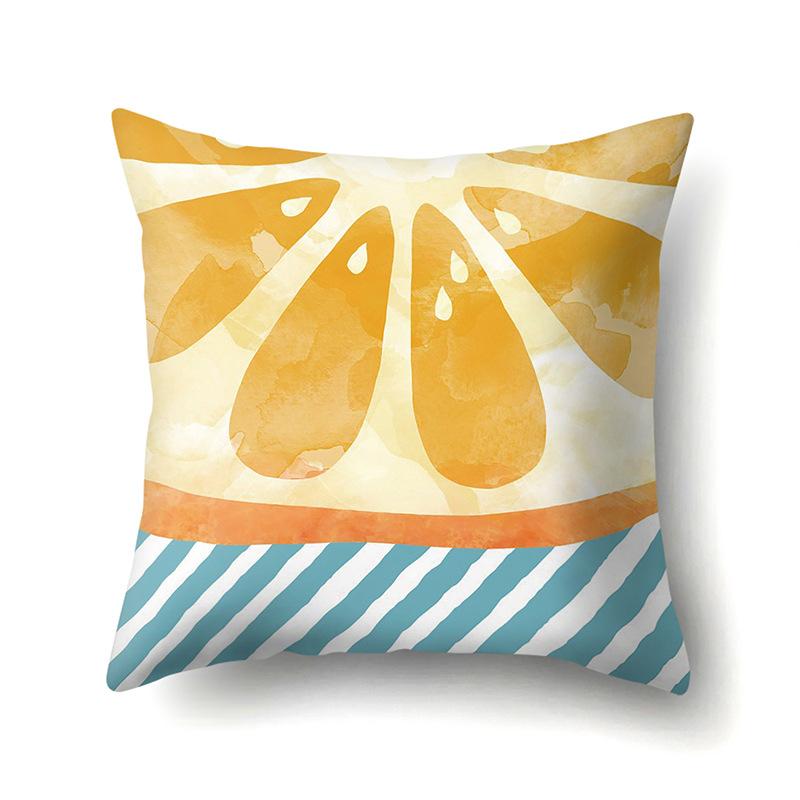 Крутая летняя фруктовая полиэстеровая наволочка, украшение для автомобиля, принт для дома, маленькая свежая милая наволочка