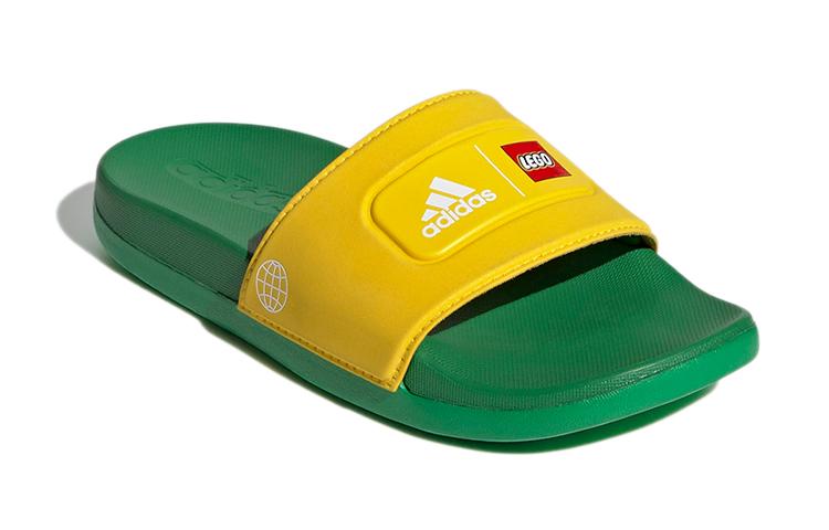 Детские шлепанцы LEGO x adidas Adilette Slide J 'Equipment Yellow Green'