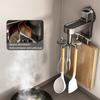 Suction Cup Utensil Holder Strong Load-bearing Simple Installation Wall Mounted Kitchen 360-Degree Rotating Hook Utensils Hanger