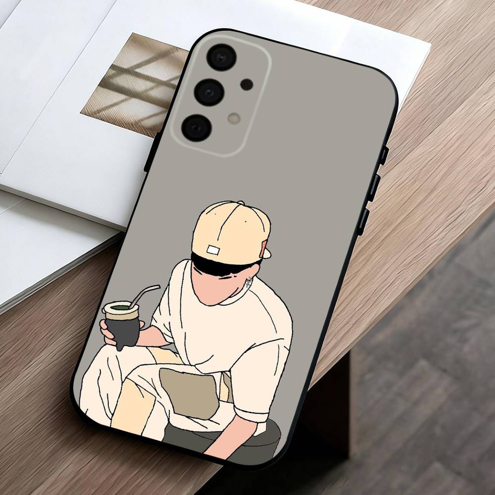 R-Rapper S-Singer M-Milo J Чехол для телефона Samsung Galaxy A73,A72,A71,A70,A53,A52,A51,Другие Мягкий черный чехол