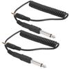 2Pcs Universal Type Digital Camera 3.5mm‑6.35mm Synchronization Connecting Line Cable Set
