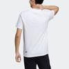 Adidas Нео-граффити с мультяшным принтом, спортивная футболка с круглым вырезом, мужские топы, белые H50262
