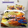 Постельное белье с рисунком Dragon Ball Z, Комплект одеяло, Пододеяльник, Наволочка, Домашний подарок на день рождения (1 пододеяльник + 2 наволочки, без наполнителя)