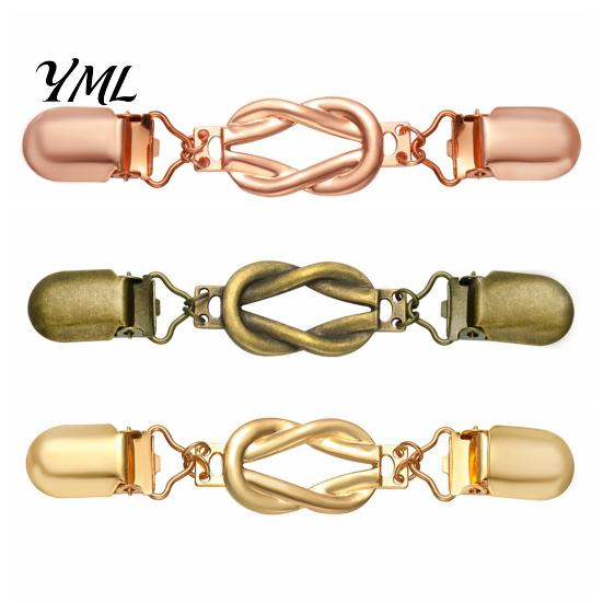 Cardigan Sweater Clips Retro Knotted Clip for Women, Dress Waist Cincher Clothing Embellishment Accessories Clip, Cloak Shawl Pant Tightener Clothes