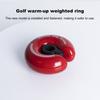 Golf Swing Weight Ring Trainer for Muscle Memory Practice Strength Control Portable Golf Club Accessory for Distance Flexibility Boost