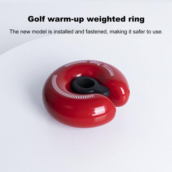 Golf Swing Weight Ring Trainer for Muscle Memory Practice Strength Control Portable Golf Club Accessory for Distance Flexibility Boost
