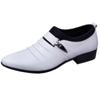 Fashion Classic Men Dress Shoes Slip On PU Leather Shoes for Men Plus Size Point Toe Business Casual Men Formal Shoes for Wedding 2024