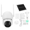 Solar Security Cameras Wireless Outdoor 3MP PT Surveillance Camera with 4G Card PIR Motion Sensor 2 Way Talk