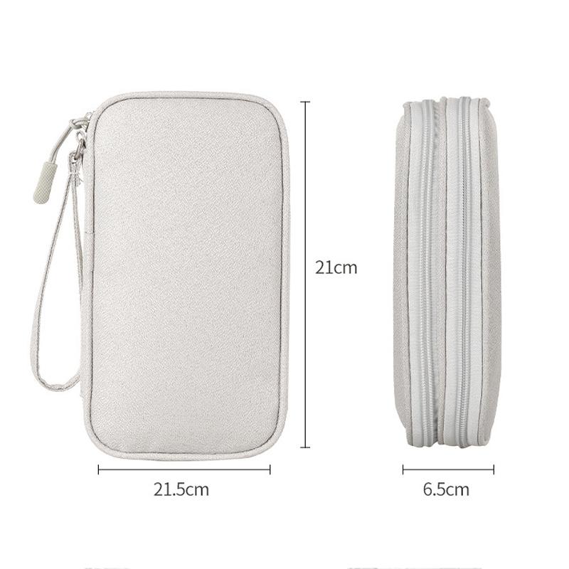 Сумки для хранения кабеля передачи данных, портативный органайзер для наушников, чехол для переноски цифрового гаджета, двухслойная цифровая USB-сумка для защиты жесткого диска