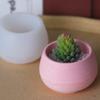 Круглый цветочный горшок для суккулентов, силиконовая форма для самостоятельного изготовления бетонного цементного гипса, цветочного горшка для зелени, подсвечника, домашнего декора, ремесла