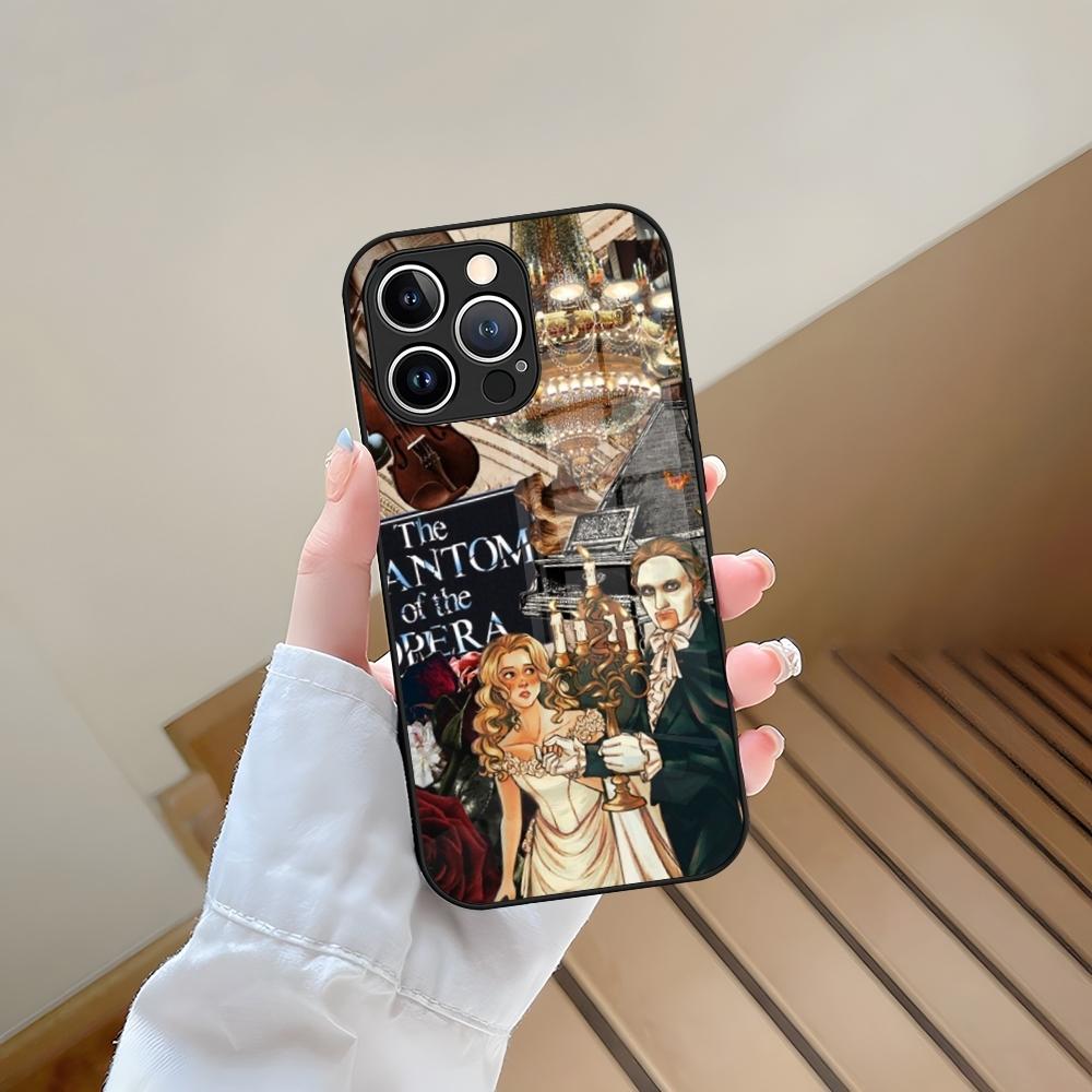 Чехол для телефона Закаленное стекло Для IPhone 13 17 15 16 14 12 11 Pro Max Plus Mini XR XS SE2020 Coque Призрак Оперы