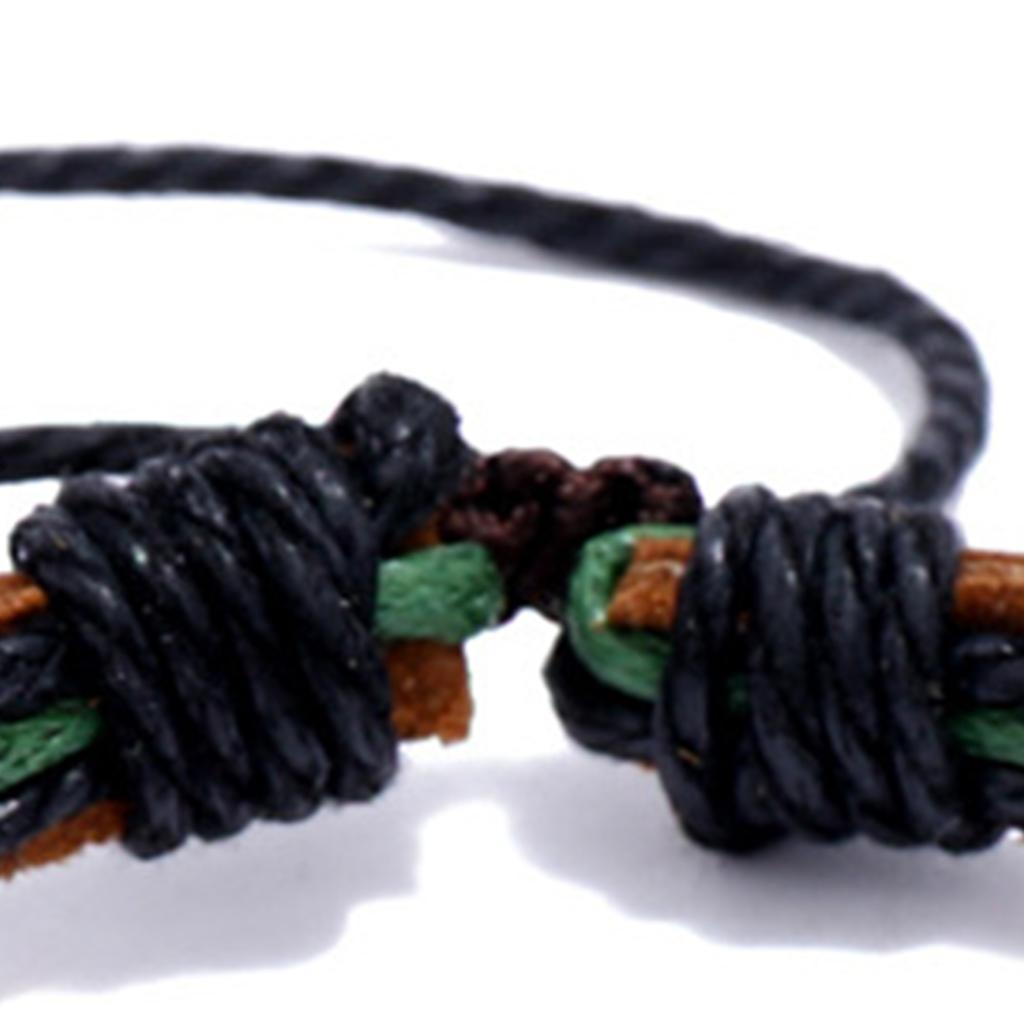 1 пара браслетов для пары из коровьей кожи, мужской и женский, коричневый, в стиле ретро, регулируемый плетеный браслет для свиданий, вечеринок