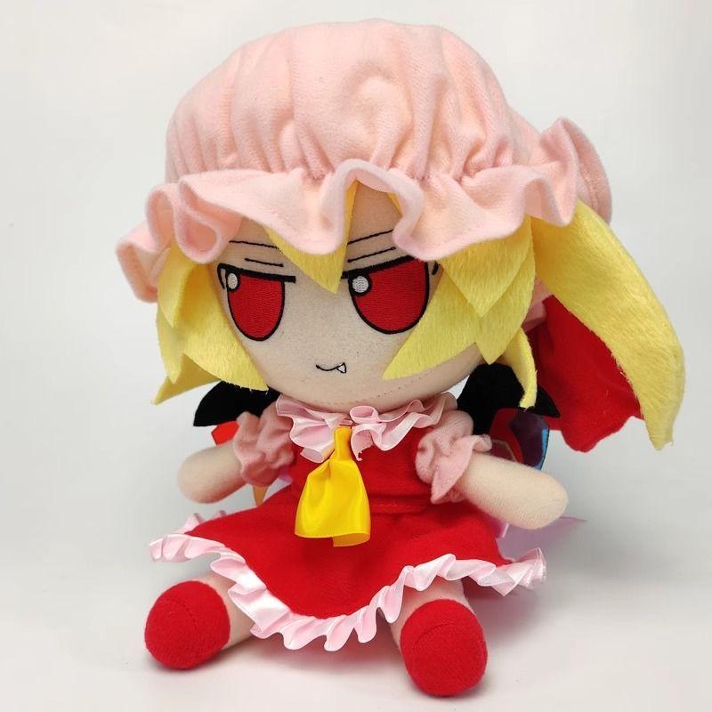 New Cute Touhou Project Flandre Scarlet Fumo Plush Toy Cute Vampire Character Soft Stuffed Doll Anime Plushie for Fans Birthday Gift Home Room Decor