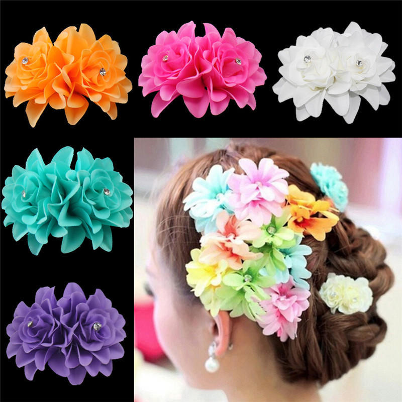 1 шт. женская заколка для волос с цветком, свадебные аксессуары для волос