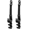 SUPVOX Headrest Hooks, Seat Hooks, Luggage Hanging, Shopping Hooks, Car Supplies, Convenient Goods, Pack of 2 (Black)