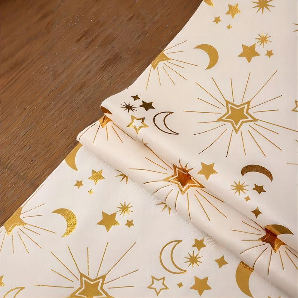 Moon Stars Pattern Eid Mubarak Tablecloth Table Cover Eid Al-Fitr Table Runner  Holiday Party