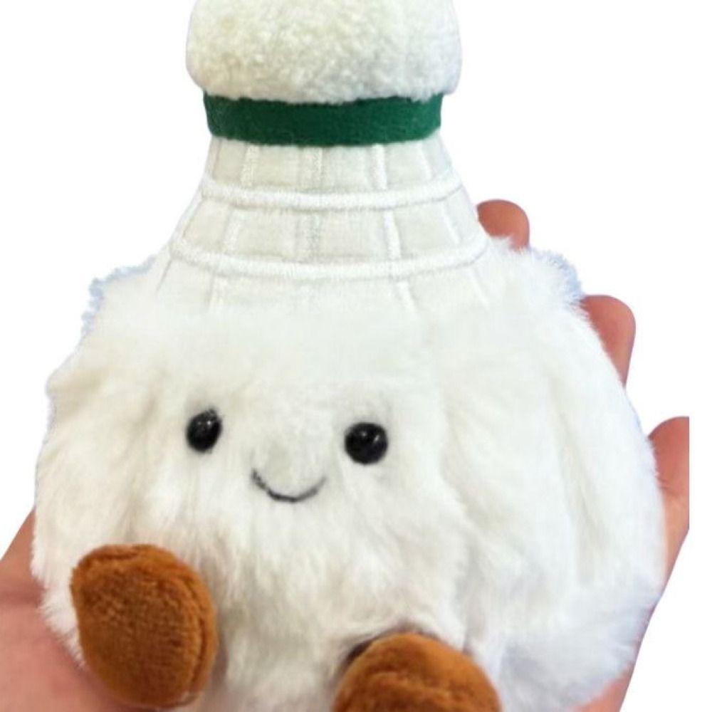 Creative Plush Doll Furry Bag Decor Pendant New Badminton Keychain  Friends Gifts