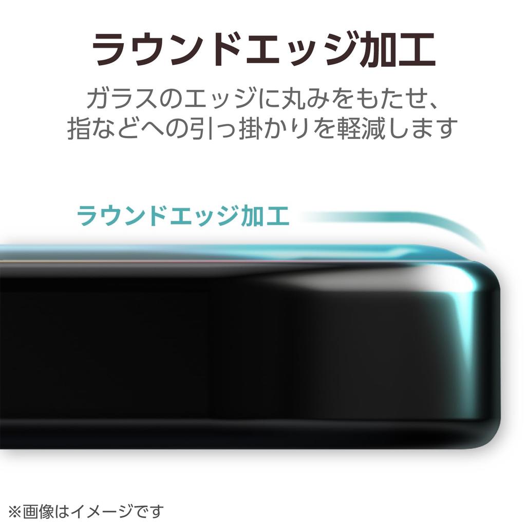 ELECOM iPad A16 10th Tempered Glass Screen Protector with Guide Diamond Easy Rounded (11th Generation, 11-inch, 2025, Generation, 2022) Frame,