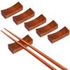 Annhua Wooden Chopstick Set of Japanese Style Chopstick Cute Natural Wood Chopstick Chopstick Chopstick Chopstick Rest Set for and Commercial Cutlery