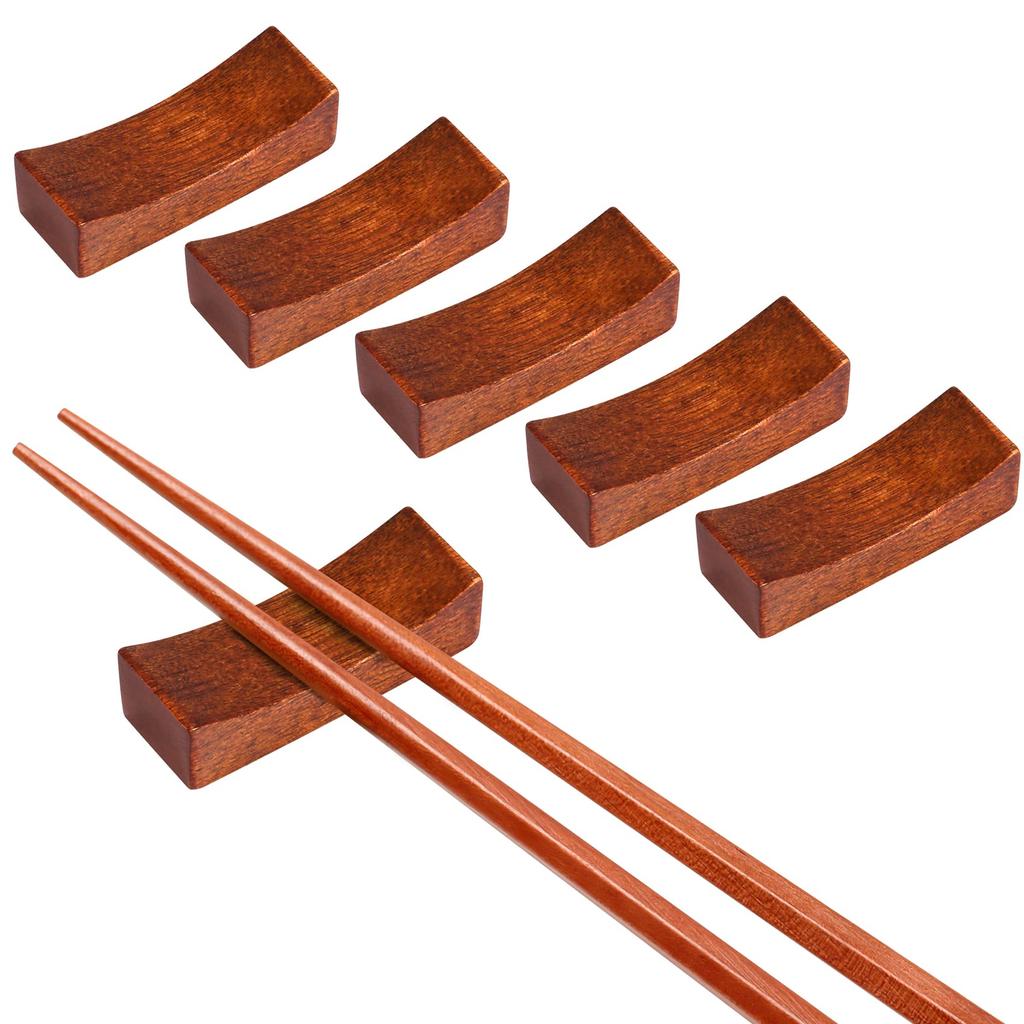 Annhua Wooden Chopstick Set of Japanese Style Chopstick Cute Natural Wood Chopstick Chopstick Chopstick Chopstick Rest Set for and Commercial Cutlery