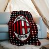 1PC Milan Football club Printed Soft Flannel Blanket Throw for Adult Bedroom Living Room Sofa Camping Travel Fan gifts Christmas Gifts