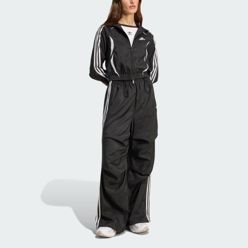 Adidas SS25 Adilenium Спортивная серия Командная полосатая куртка на молнии Удобная куртка с длинным рукавом Женские куртки KE9786