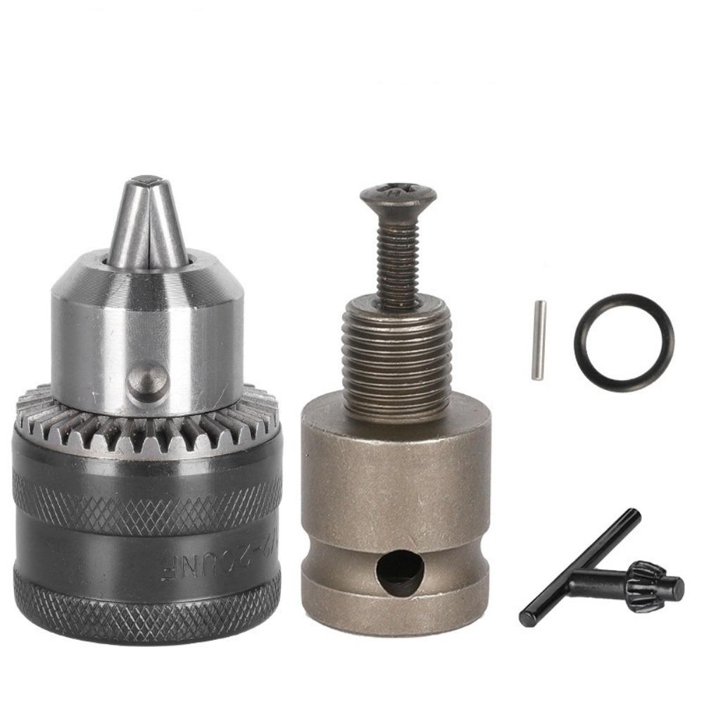 Специальный патрон для электрической дрели из цинкового сплава, ударная головка, адаптер для металлической ручной дрели, литиевая электрическая дрель