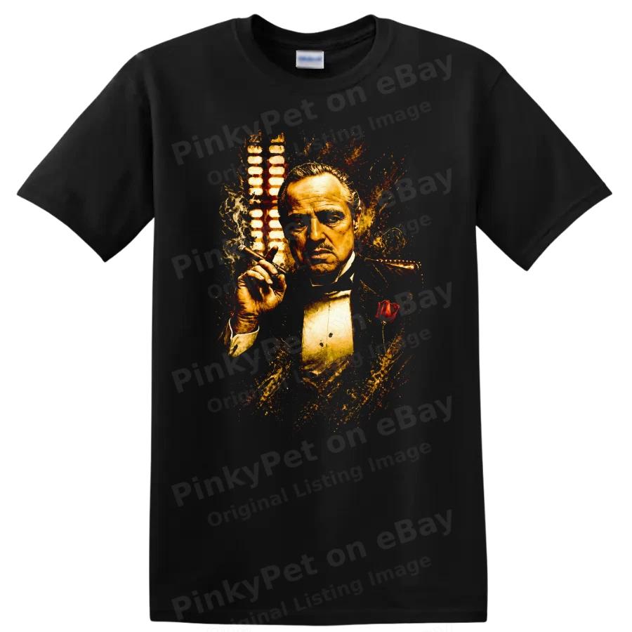 Godfather Inspired T Shirt Vintage Art Design Mafia Classic Film Tee