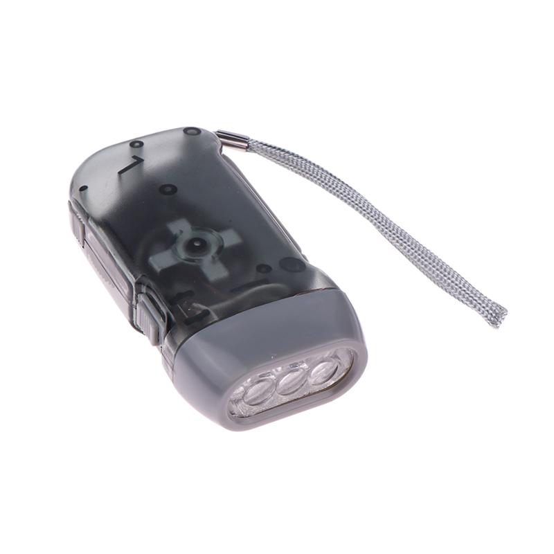 Led Hand Pressing Dynamo Crank Power Wind Up Flashlight Mini Self Generating Torch Camping Lamp Outdoor Home Supplies