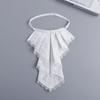 Lace Embriodery Shirt Detachable Collar Ties for Womens False Collar Retro Neck Ties Decorative Neckline Ruffled Fake Collar