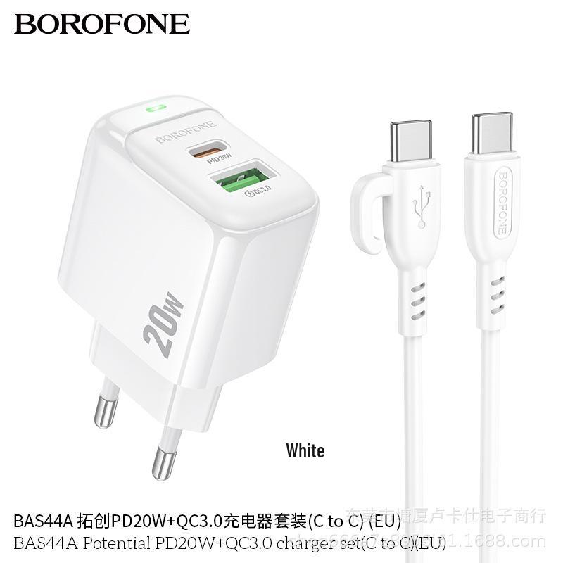 Быстрое зарядное устройство для путешествий с двумя портами PD20W + QC3.0, штепсель EU