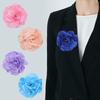 1PC Elegant Cloth Lapel Pin Gift Fabric Corsage Flower Brooch Jewelry Art Wome Handmade