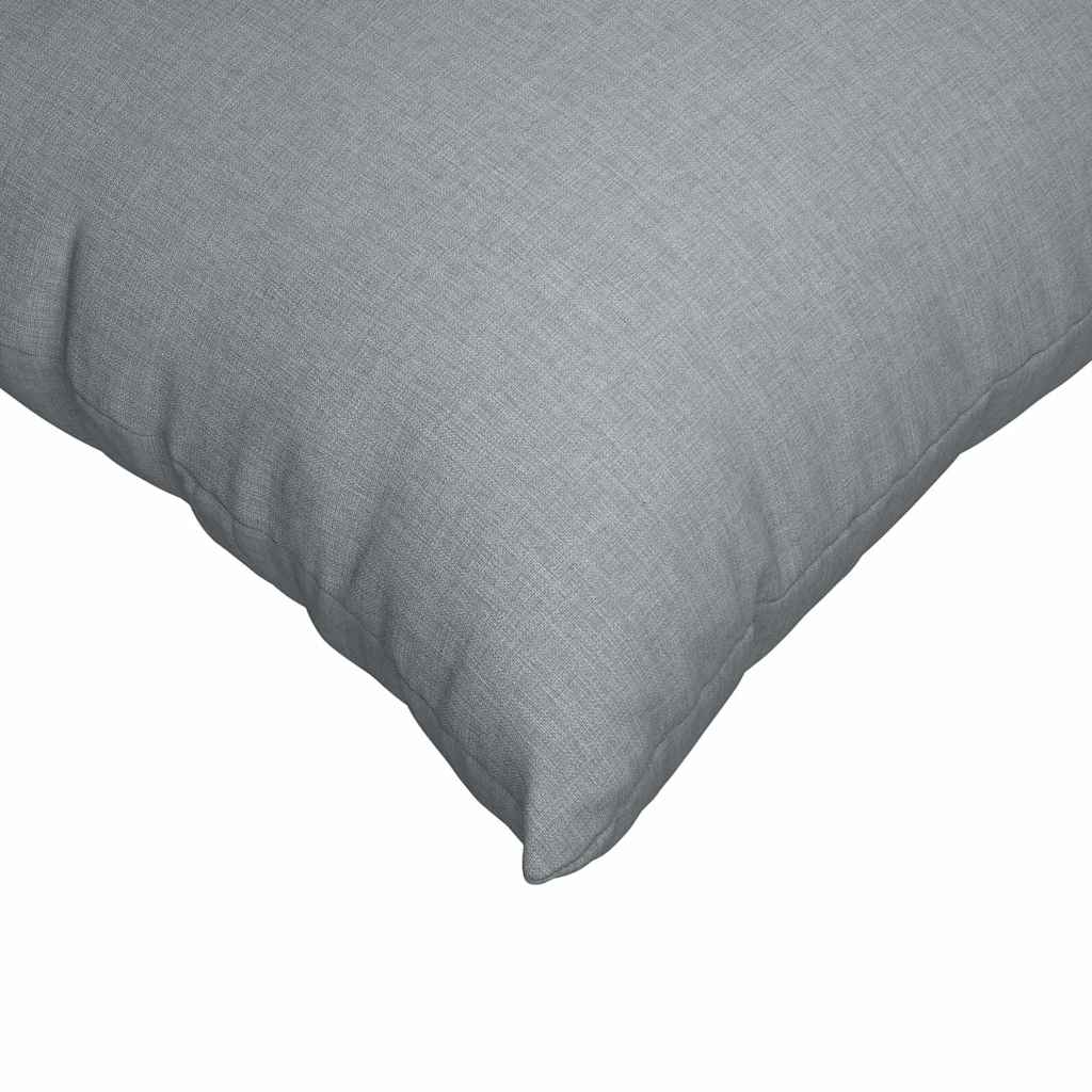 Sofa Cushions 2 pcs Light Grey 70 x 50 cm Fabric