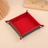 Key Box Pu Leather Folding Dice Tray Box Dice Game Tray For Game Dice Storage Table Board Games