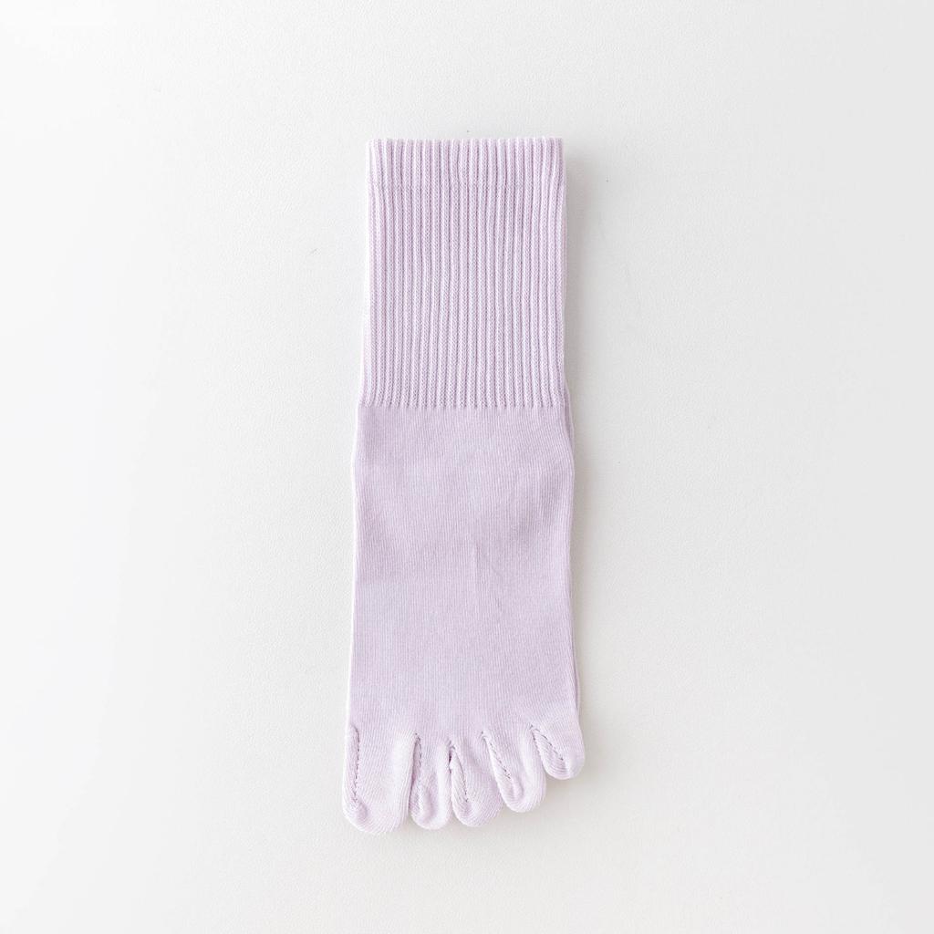 Five-Finger Socks Women'S Spring And Autumn Mid-Tube Socks Cotton Deodorant Sub-Toe Socks Season Boneless Stockings