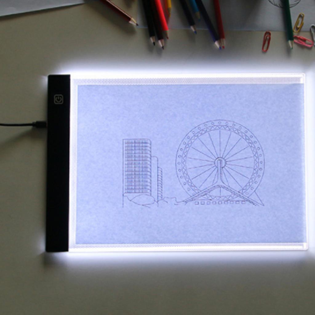 A5 USB LED Copy Board 3 Level Dimming Brightness Adjustable Ultra Thin Tracing Light Box for Drawing Animation Sketching