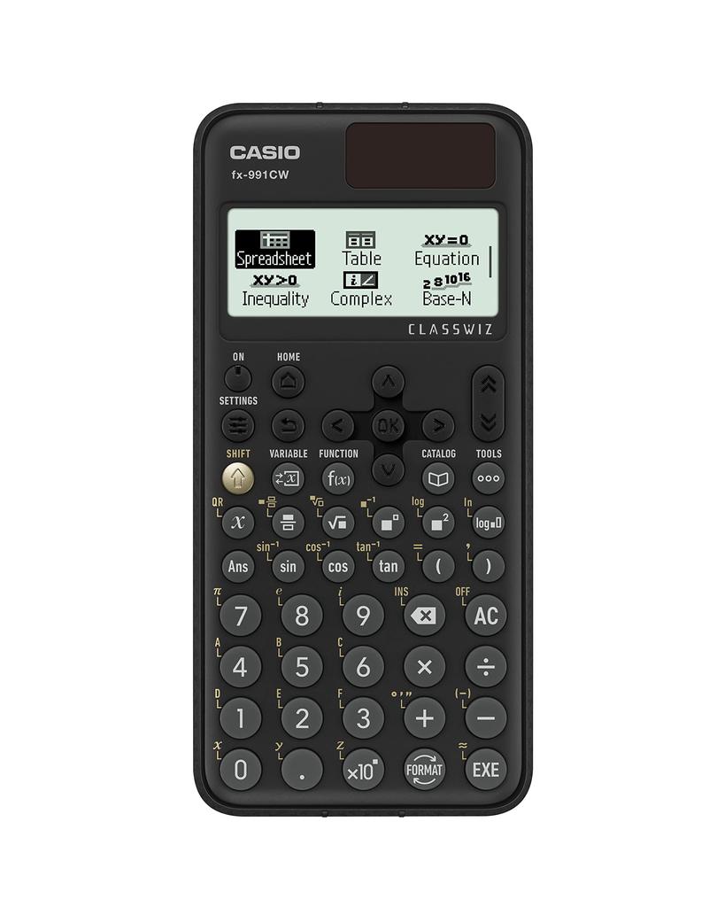 CASIO Продвинутый научный маленький калькулятор FX-991CW, Черный,