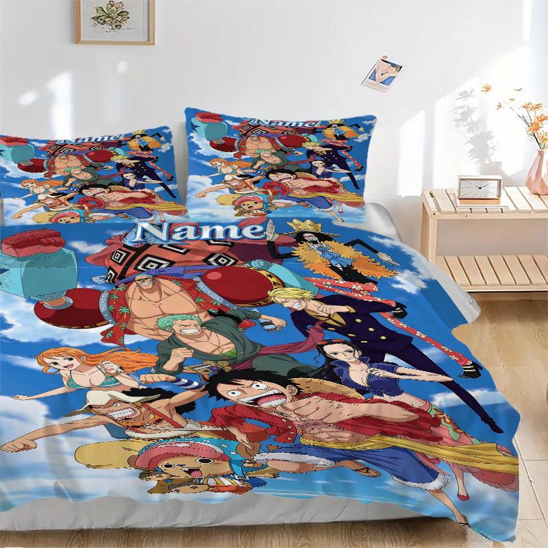 Custom O-One Piece Bedding 3 Piece Set HD Print Duvet Cover Pillowcases for Teens Adult Bedroom Decoration Christmas Gift