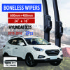 For Hyundai Ix35 2010-2016 Car Windshield Wiper U-type Soft Rubber Frameless Bracketless Car Wipers 24"+16"