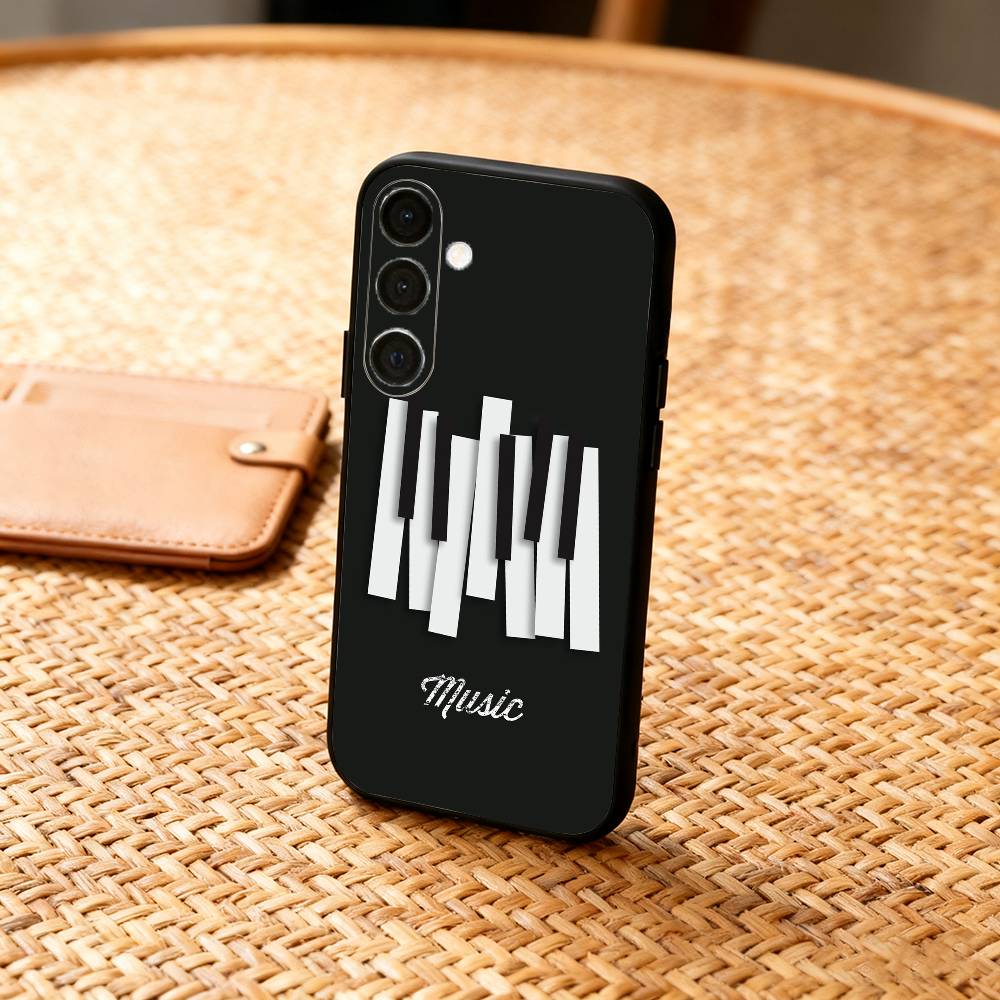 Чехол для телефона P-Piano Vibe для Samsung A73,72,71,A52,51,40,41,A22,A32,31,A13, Мягкий черный корпус