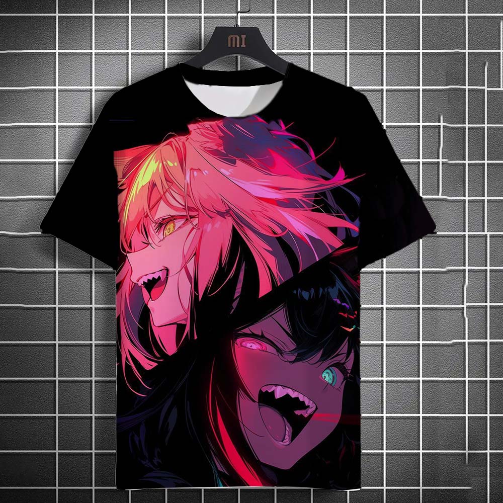 Мужская футболка Мода Мультяшная Сексуальная девушка графические футболки Лето Повседневная харадзюку уличная одежда 3D-принт Хип-хоп Унисекс Топ Футболки