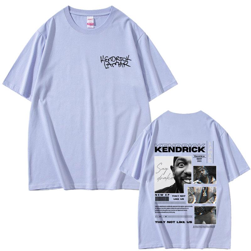 Rapper Kendrick Lamar They Not Like Us 2025 Merch Tshirt Male Vintage Casual T Shirts Unisex Women Fashion Hip Hop Cool Streetwear