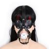 BDSM Sex Mask Adult Toys Fetish Sex Toys Slave Headgearleather Harness Mouth Ball Blindfold