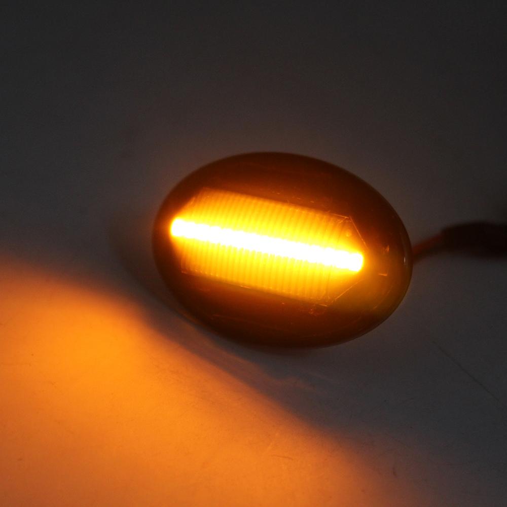 Для Ford Fiesta MK3 4 KA Mondeo Transit Tourneo светодиодный динамический боковой габаритный указатель поворота движущийся последовательный поворотник 2 шт.