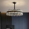 Элитная хрустальная люстра для современных пространств - Черная, Роскошное освещение для гостиной, спальни, бара, ресторана или виллы