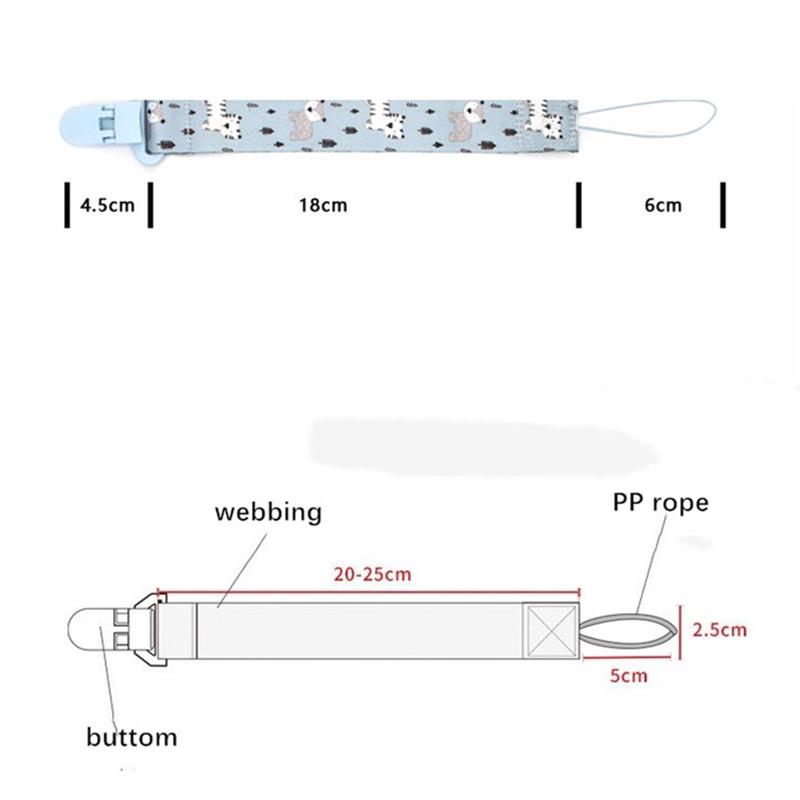 New Baby Pacifier Clip Chain Ribbon Dummy Holder Soother Pacifier Clips Leash Strap Nipple Holder for Infant Feeding Gift